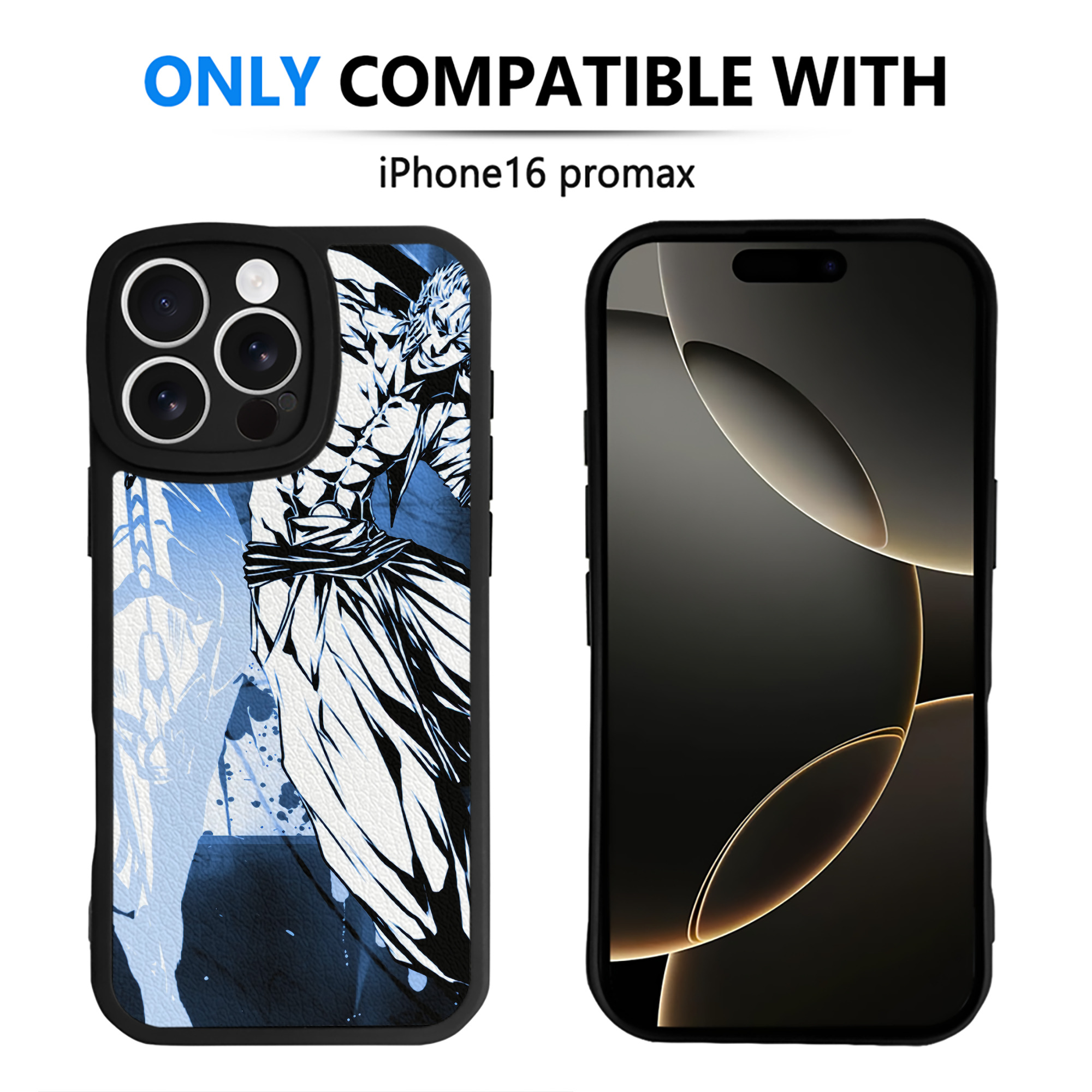 （画像用） ブリーチ BLEACH 【iPhone 16シリーズ対応】シリコンスマホケース（レザー調） 材質：シリコン